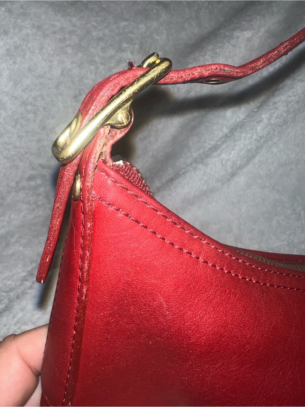 Vintage Y2K Coach mini red legacy No 9844 - Picture 9 of 13